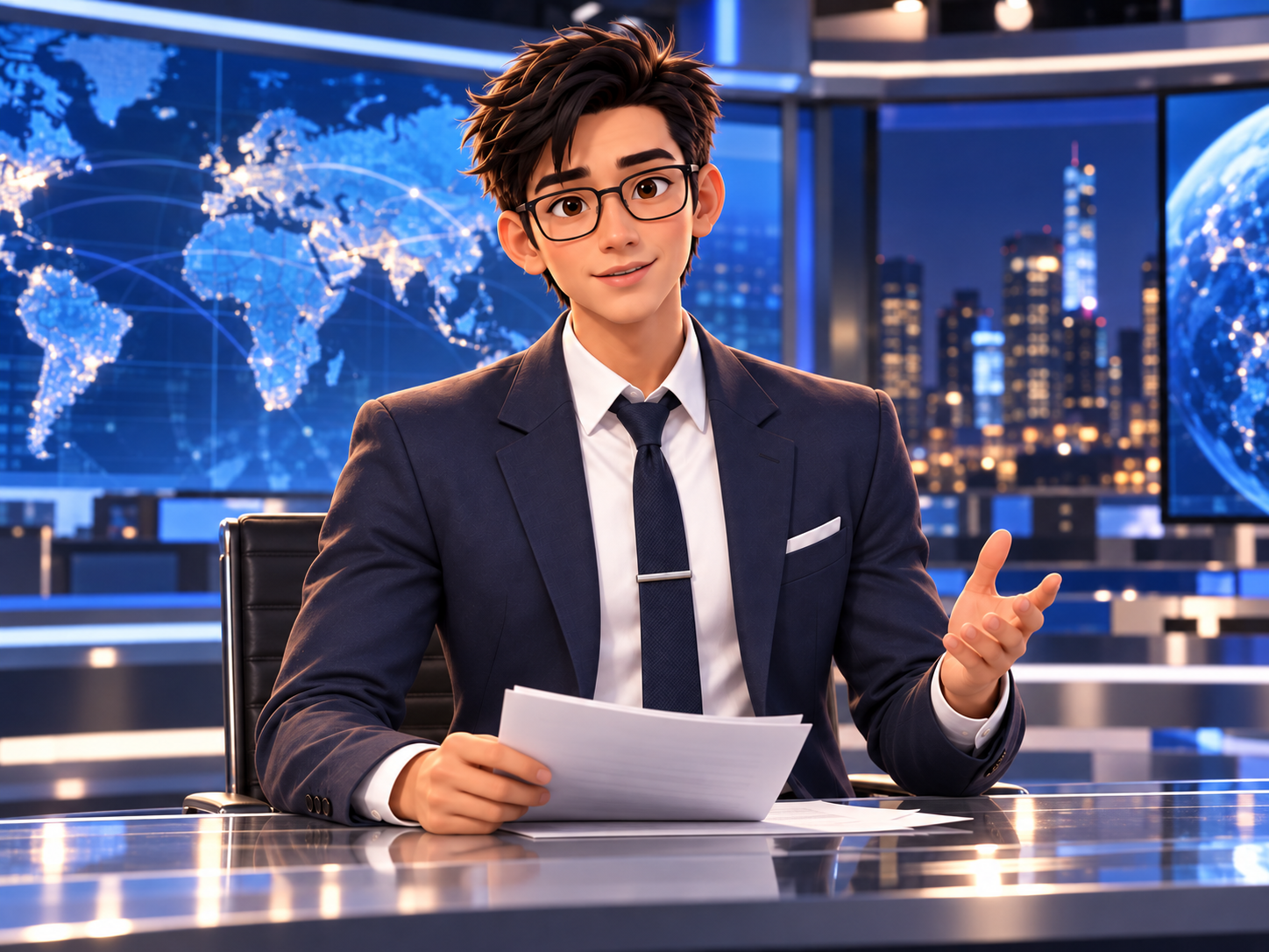 Vance Collins announcing a VS News Network special